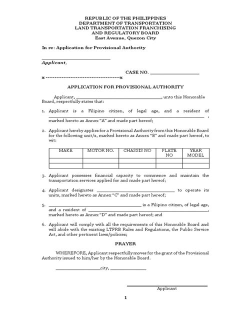 ltfrb tnvs master list pdf|Application For Provisional Authority .